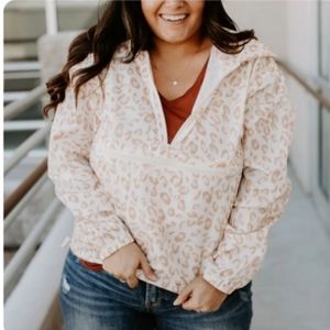 Leopard print windbreaker